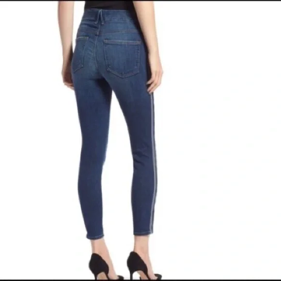 NEW Good American Good Legs in BLUE122, Athletic Stripe - Picture 4 of 11